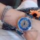 Perfect Replica Chopard Diamond Bezel Blue Dial 35mm Women's Watch (3)_th.jpg